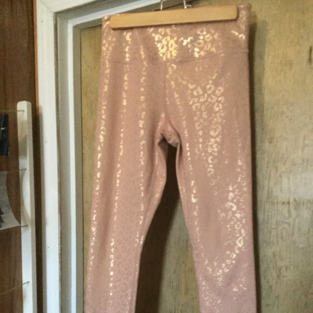 Zyia leggings like new condition size 6/8 pinkish animal print